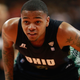 DJ Cooper #5 of the Ohio Bobcats gets ready to play defense during the second half while playing the Bowling Green Falcons at the Stroh Center on March 2, 2013, in Bowling Green, Ohio.